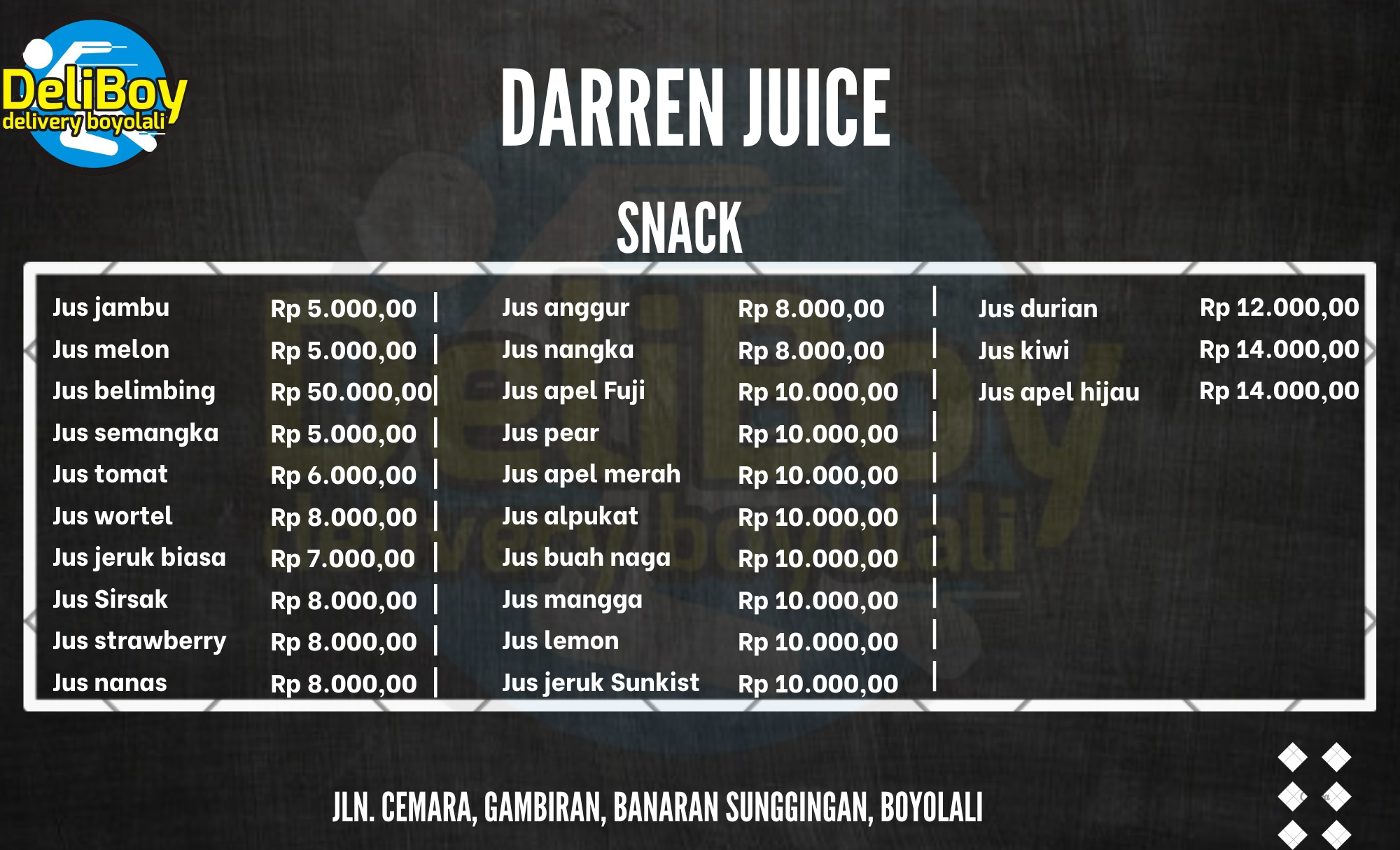 DARREN JUICE