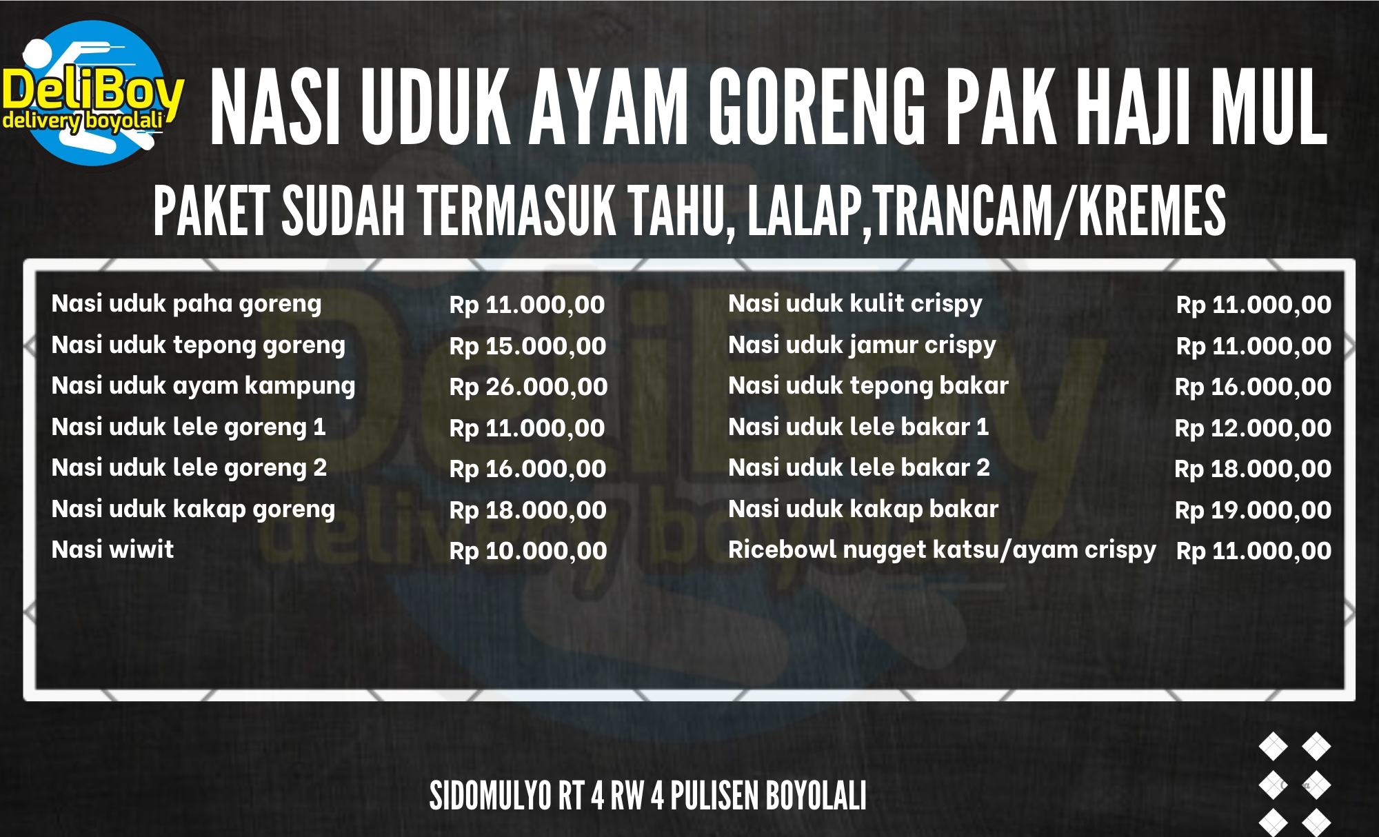 Nasi Uduk Ayam Goreng Pak Haji Mul